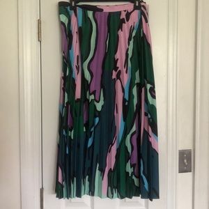 Multicolor Midi-Skirt